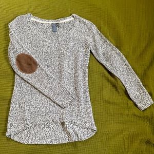 Quinn Sweater w Elbow Patches, Size S